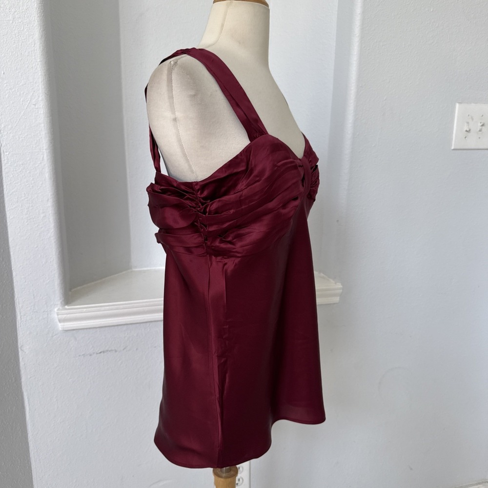 Isaac Mizrahi Top Womens L Silk Babydoll Romantic Luxury‎ - Picture 4 of 13